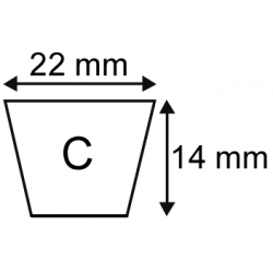 COURROIE C240                22x14x6101