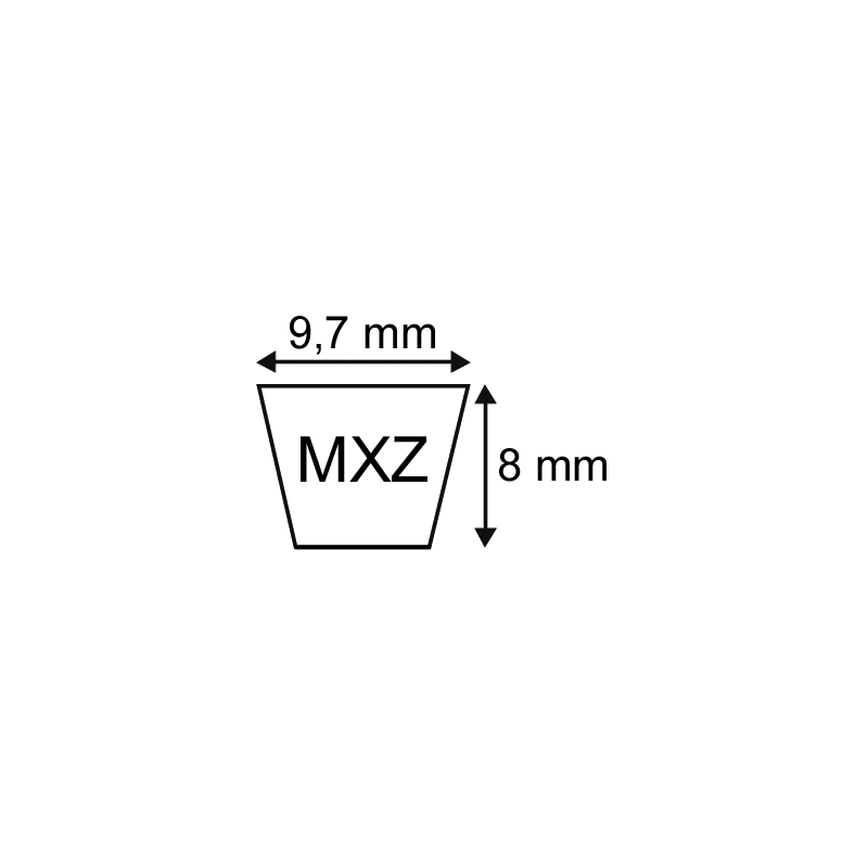 COURROIE MX  Z24     - SPZ 640