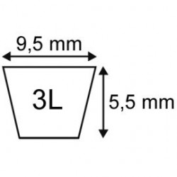 COURROIE PLATINIUM  3L26